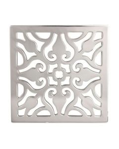 Newport Brass 233-404/15S 233-404 Decorative Drains 4" Square Shower Drain Grid, Satin Nickel