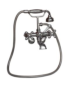 Barclay 4604-MC-CP Elephant Spout,HndShwr,60inHose Swvl Mts,Metal Cross Hndls,CP