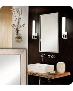 GlassCrafters GC2030-4-SC-LE-PC 20" x 30" Lexington Framed Mirrored Medicine Cabinet - 4 Inch Deep With Frame Finish: Polished Chrome, Mirror Edge: Flat Mirror
