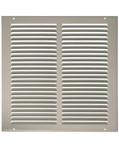 Hart & Cooley 043318 12" X 12" (Width x Height Wall Opening Size) Sidewall/Ceiling Return Air Grille 672 Series in White
