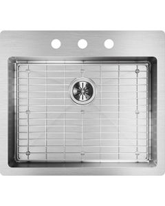 Elkay Crosstown ECTSRAD25226TBG3 Single Bowl Dual Mount Stainless Steel ADA Sink Kit