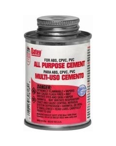 Oatey 30821 All Purpose Cement, Milky Clear, 8-Ounce