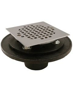 Jones Stephens D60403 Corp - 2 No Hub Drain W/4-1/4 Cp Sq Strainer