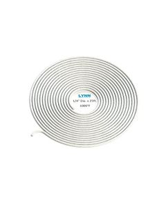 Lynn Manufacturing 9404 High Temperature Gasket Rope, 1000F, White, Boiler & Furnace, 1/4'' Diameter x 25ft