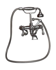 Barclay 4604-ML2-PN Elephant Spout with Handheld Shower,Hose Swivel Mount
