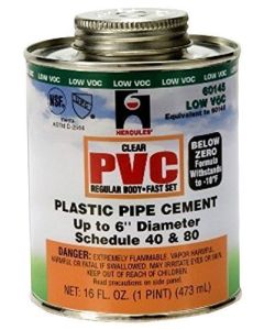 Oatey 60145 Below Zero PVC - Clear - Jumbo Dauber In Cap