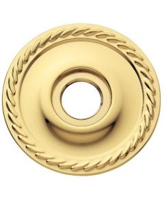 Baldwin 5149.030 5149 Pair of Estate Rosettes for Privacy Functions, Polished Brass