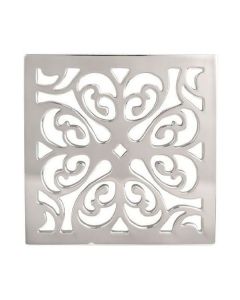 Newport Brass 233-405/15S 233-405 Decorative Drains 4" Square Shower Drain Grid, Satin Nickel