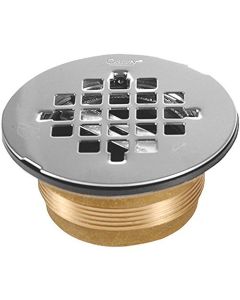 Oatey 42150 140 NC Brass NO-CALK Shower Drain with Stainless Steel Strainer, 2-Inch