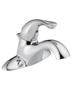 Delta 520-DST Classic Single Handle Centerset Bathroom Faucet In Chrome