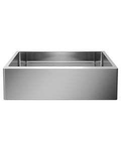 Blanco 522213 Quatrus R15 Apron Super Single Farmhouse Undermount Kitchen Sink in Refined Brushed