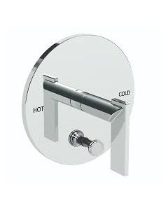 Newport Brass 5-2492BP/56 Balanced Pressure Tub & Shower Diverter Plate With Handle Flat Black Keaton