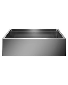Blanco 525243 Quatrus R15 Ergon Apron Super Single Farmhouse Kitchen Sink in Refined Brushed