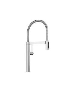 Blanco 527472 Culina II 1.5 GPM Deck Mounted Single Hole Semi Pro Pull Down Dual Spray Kitchen Faucet in PVD Steel