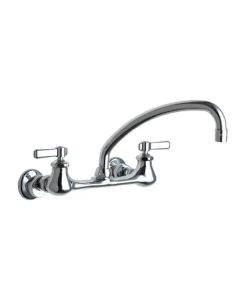 Chicago Faucets 540-LDL9XKABCP Wall Mounted Utility/Service Faucet with Lever Handles Commercial Grade in Polished Chrome