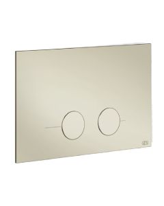 Gessi 54611#720 Dual Flush Actuator Plate Compatible with Geberit Sigma 8 & 12 in Nickel PVD