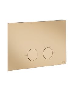 Gessi 54611#735 Dual Flush Actuator Plate Compatible with Geberit Sigma 8 & 12 in Warm Bronze PVD