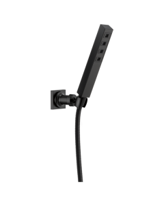 Delta 55567-BL Universal Showering Components 1.75 GPM H2Okinetic® Single-Setting Adjustable Wall Mounted Hand Shower in Matte Black
