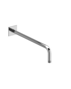 Riobel 560C 16" L Wall Mounted Shower Arm with Square Escutcheon in Polished Chrome
