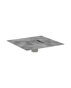 Hansgrohe 56133001 RainDrain Brilliance Point Drain Set 4"x 4" Trim with Rough Chrome GPM (Rough Sold Separately)