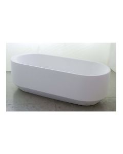 Rapsel 56 Leonard Street 56FSTUB 72" Freestanding Bathtub in White by Herzog & De Meuron