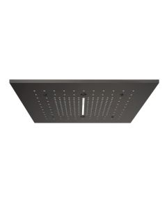 Gessi 57016#707 Afilo 19.8" Square Shower Head Cover for Multifunction System in Black Metal Brushed PVD