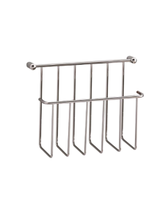 Valsan 57101ES Essentials Wall Mounted Magazine Holder in Satin Nickel