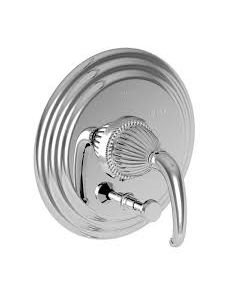 Newport Brass 5-882BP/06 Balanced Pressure Tub & Shower Diverter Plate With Handle Antique Brass Anise