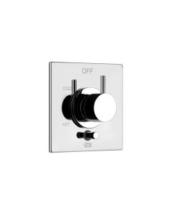 Gessi 59174#031 Rilievo Pressure Balance with 2-Way Diverter Trim in Polished Chrome