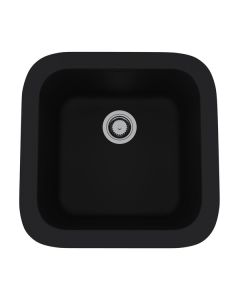 Rohl 5927-63 Allia Fireclay Kitchen Sinks Single Bowl Bar/Food Prep Sink in Matte Black