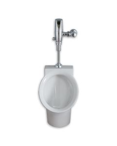 American Standard 6042633.02 Decorum 0.125 gpf Urinal System with Selectronic Battery-Powered Flush Valve in White 
