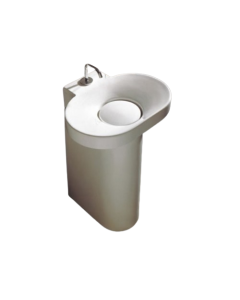 Gallassia 6076 Base for Washbasin in White (Washbasin Sold Separately)