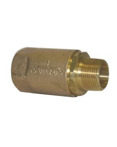 Conbraco 61-208-01 Bronze Spring Check Valve, w/ Ball Cone, 2" NPT Male x Female