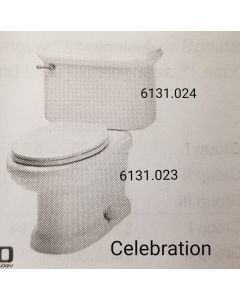 St Thomas 6131.023.01 Celebration Bowl Only 1.6 GPF Elongated in White