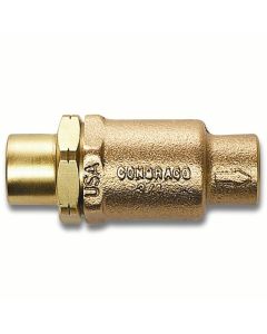 Conbraco 6160301 Bronze Spring Check Valve, w/ Soft Seat, 1/2" Solder End
