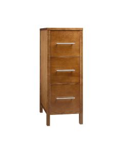 Ronbow 620012-F08 32" H X 12" W X 21-7/8" D Freestanding Bathroom Storage Drawer Bank with 3 Drawers in Cinnamon