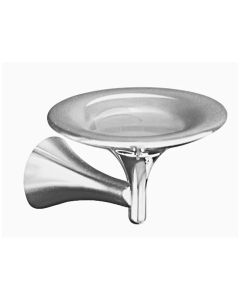 Kohler 622-NU Finial Art Soap dish in polished nickel with gold coined accents