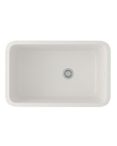 Rohl 6307-68 Allia Fireclay Kitchen Sinks Single Bowl Undermount Sink in Pergame