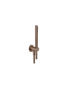Gessi 63329#708 Anello 1.75 GPM Shower Set with Flexible Hose and Antilimestone Handshower in Copper Brushed PVD