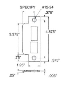 Baldwin 6338.050.R178 STRIKE