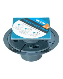 IPS Corporation 63609 Shower Drain SS Stamped CP PVC