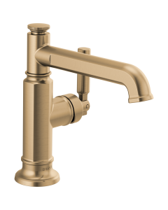 Brizo 65076LF-GL Invari® 1.5 GPM Deck Mounted Single Handle Lavatory Faucet in Brilliance® Luxe Gold®