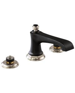Brizo 65360LF-NKBLLHP-ECO Rook Widespread Lavatory Faucet - Less Handles In Luxe Nickel /Matte Black