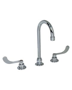American Standard 6540270.002 Monterrey Widespread Bathroom Faucet with 5" Gooseneck Spoutand Flexible Underbody in Polished Chrome