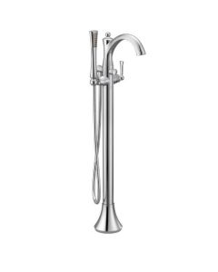 Moen 655 Wynford Floor Mounted Tub Filler with Built-In Diverter - Includes Hand Shower In Chrome