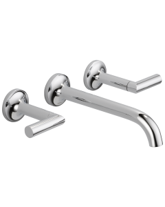 Brizo 65875LF-PC Odin Two Handle Wall-Mount Lavatory Faucet in Chrome bath