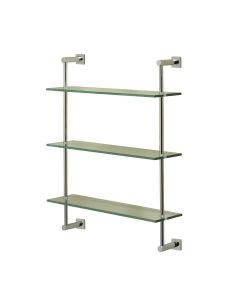 Valsan 67309-CR Braga/Essentials 25" H X 20" L  Wall Mounted Three Tier Shelf in Polished Chrome