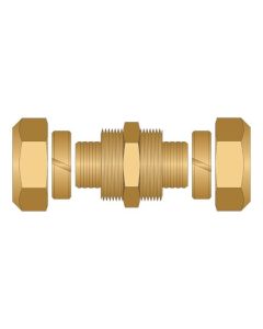HeatLink 69028 1 inch Pex Comp. Coupling