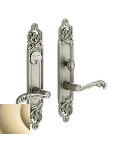 Baldwin 6933.003.FD Versailles Entrance Trim, Full Dummy, in Lifetime Brass PVD
