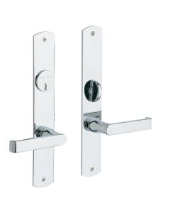 Baldwin 6940.260.FD Denver Entrance Trim, Full Dummy, in Polished Chrome (Highly polished, plated on brass)